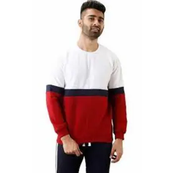 Cotton Full Sleeves Large Men Round Neck Sweatshirt